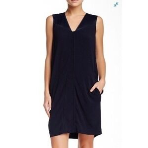 vince v neck pleated slip dress Vince Women's V-Neck Pleated Slip Dress
